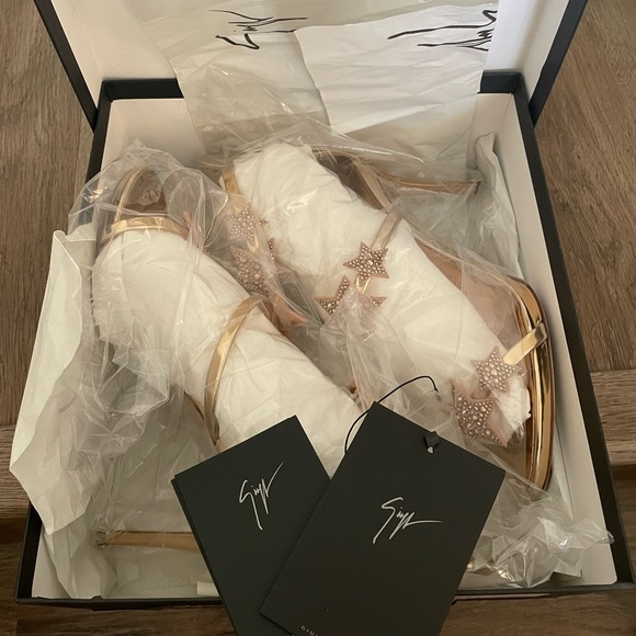 Giuseppe Zanoti Shooting Star Heel Rose Gold EU 40 / US 10) - Picture 2 of 9